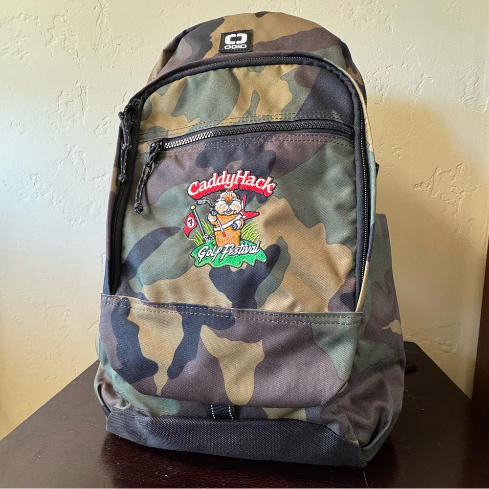 Ogio Camo Alpha Recon 220 Backpack Custom Caddy Hack Golf Festival Embroidered